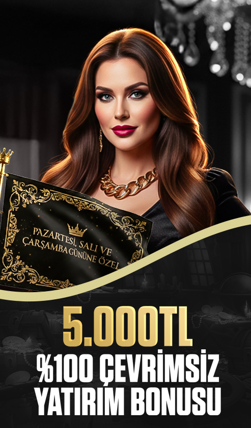 PAZARTESİ, SALI VE ÇARŞAMBA GÜNLERİNE ÖZEL %100 ÇEVRİMSİZ YATIRIM BONUSU!